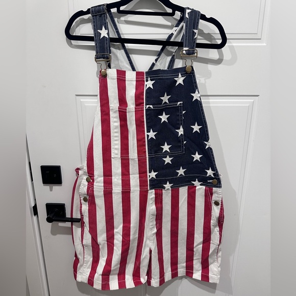 chubbies Other - Chubbies American Flag Overalls